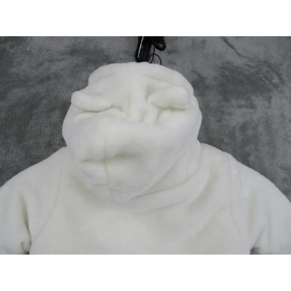 Juicy Couture Snow Suit Girls 6/9 Months Logo Zip Insulated Zip‎ Cozy Warm Ivory